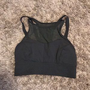 lululemon athletica Black Crop Sports Bra Top